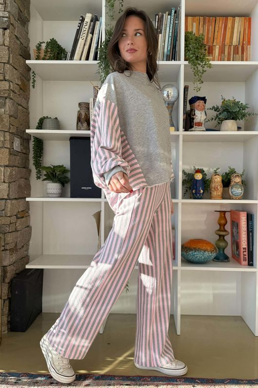 Shoreditch Slouch Sweat Sweetpea Grey